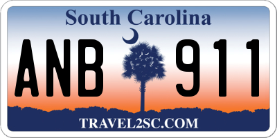 SC license plate ANB911
