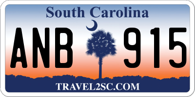 SC license plate ANB915