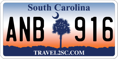 SC license plate ANB916