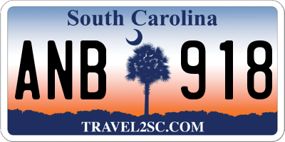 SC license plate ANB918