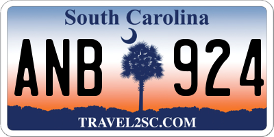 SC license plate ANB924