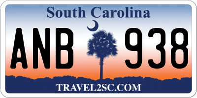 SC license plate ANB938