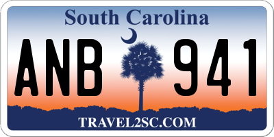 SC license plate ANB941