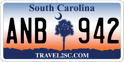 SC license plate ANB942