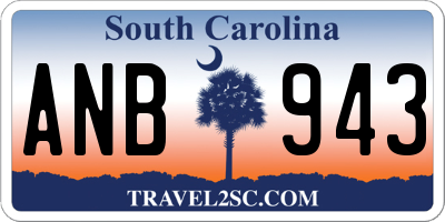 SC license plate ANB943