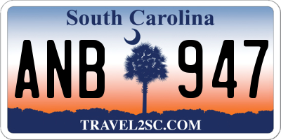 SC license plate ANB947