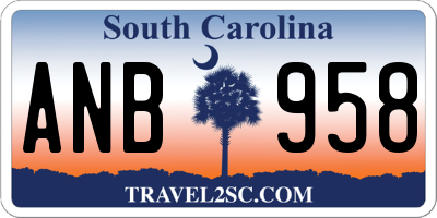 SC license plate ANB958