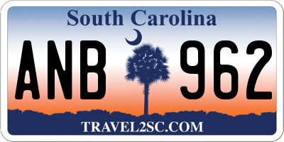 SC license plate ANB962