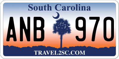 SC license plate ANB970