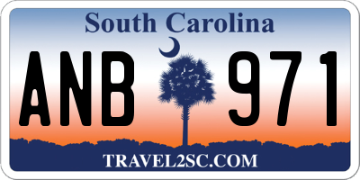 SC license plate ANB971