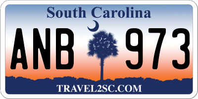 SC license plate ANB973