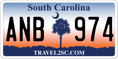 SC license plate ANB974