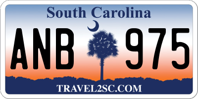 SC license plate ANB975