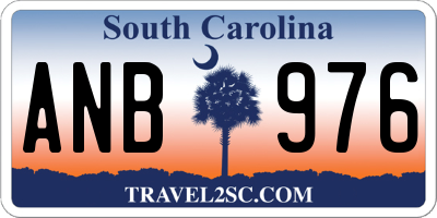 SC license plate ANB976