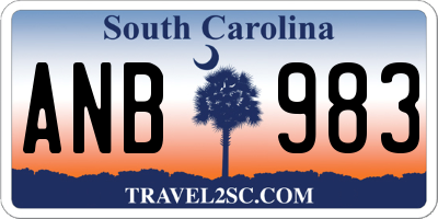 SC license plate ANB983