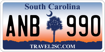 SC license plate ANB990