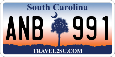 SC license plate ANB991