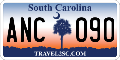 SC license plate ANC090