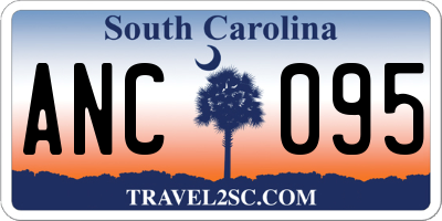 SC license plate ANC095