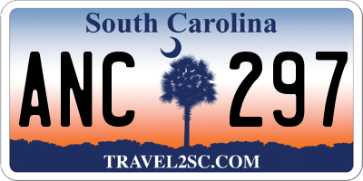 SC license plate ANC297