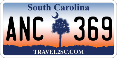 SC license plate ANC369