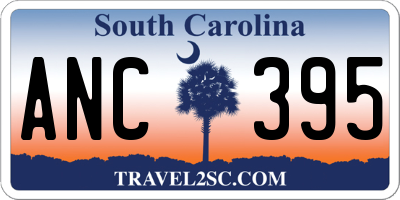 SC license plate ANC395