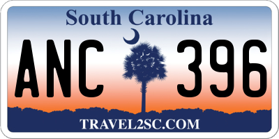 SC license plate ANC396