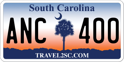 SC license plate ANC400