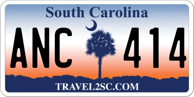 SC license plate ANC414