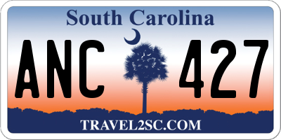 SC license plate ANC427