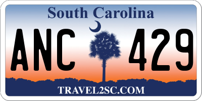SC license plate ANC429