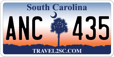 SC license plate ANC435