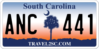 SC license plate ANC441