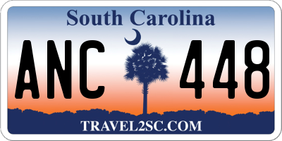 SC license plate ANC448