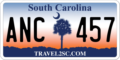 SC license plate ANC457