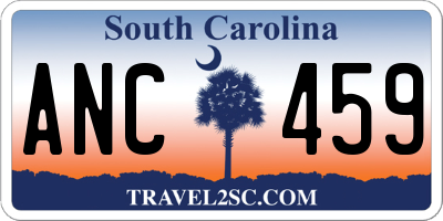 SC license plate ANC459