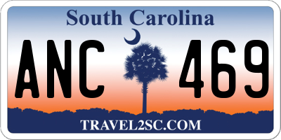 SC license plate ANC469