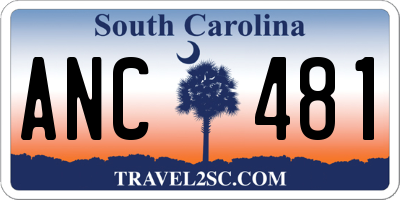 SC license plate ANC481