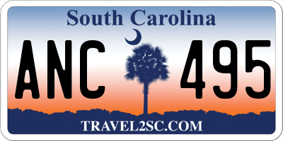 SC license plate ANC495