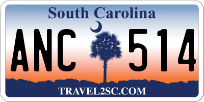 SC license plate ANC514