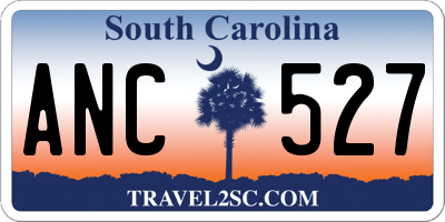 SC license plate ANC527