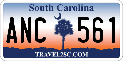 SC license plate ANC561