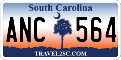 SC license plate ANC564