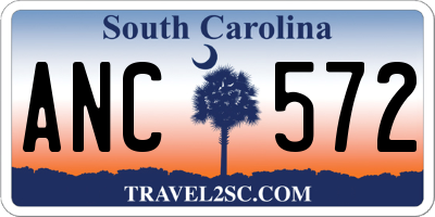SC license plate ANC572
