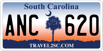 SC license plate ANC620