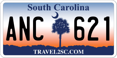 SC license plate ANC621