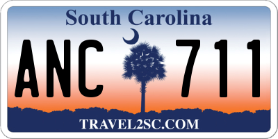 SC license plate ANC711