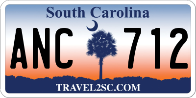 SC license plate ANC712