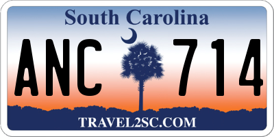 SC license plate ANC714