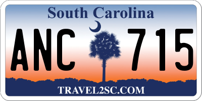 SC license plate ANC715